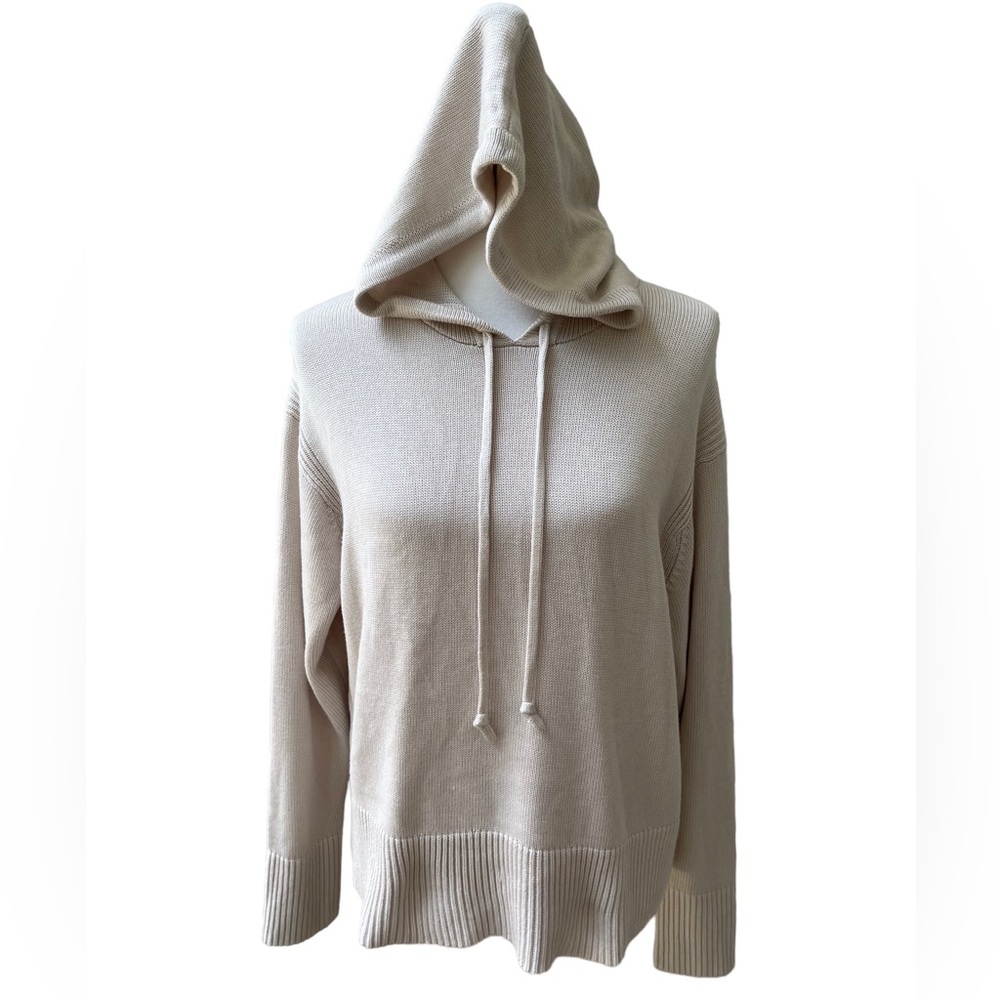 Lululemon Double Knit Sweater Hoodie A Touch Of Cashmere Size XL White Opal